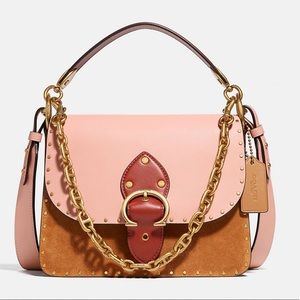 🔆BRAND NEW🔆 Coach Beat Shoulder Bag In Colorblock With Rivets